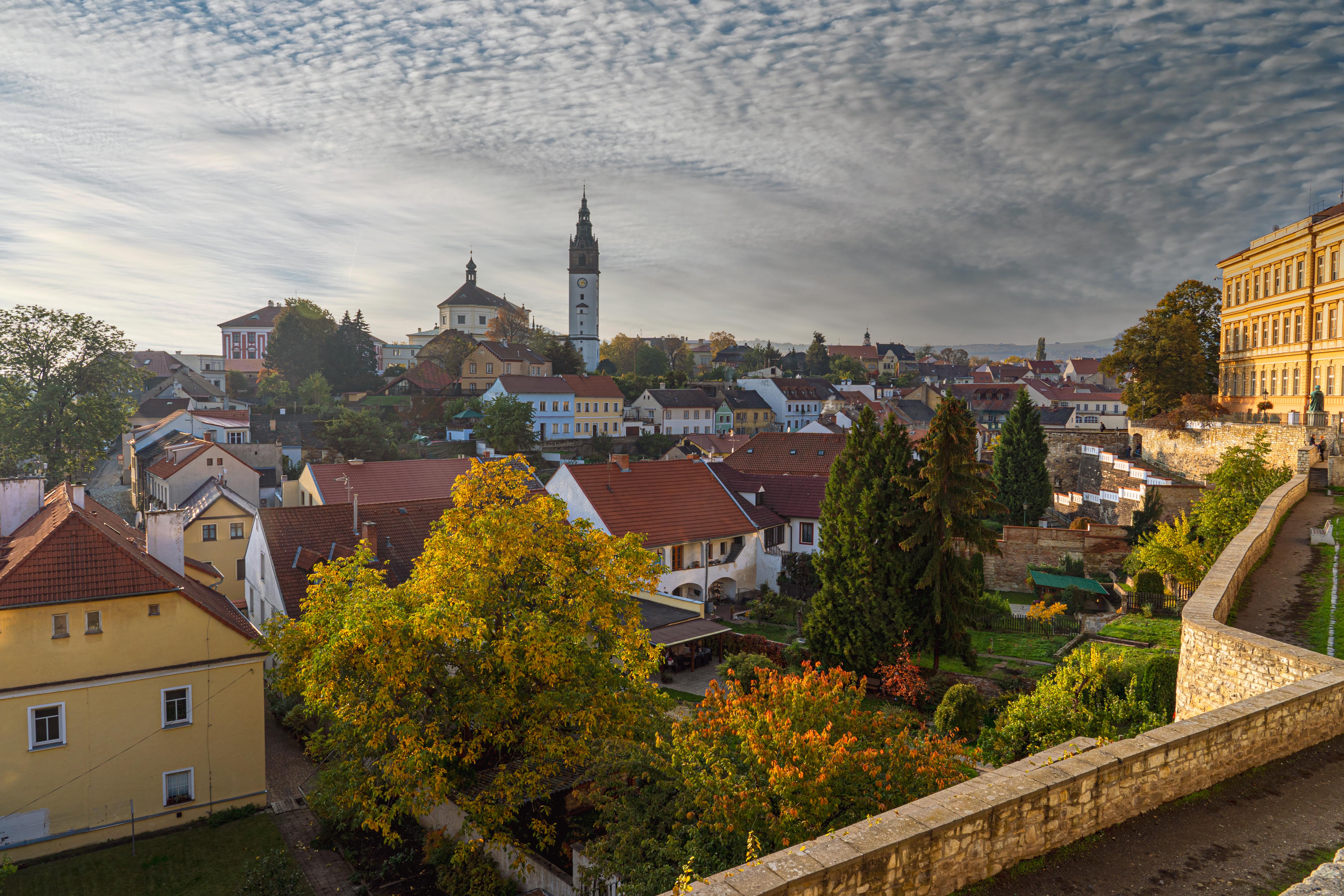 Litoměřice pohled na vyhlídkovou věž od městských hradeb